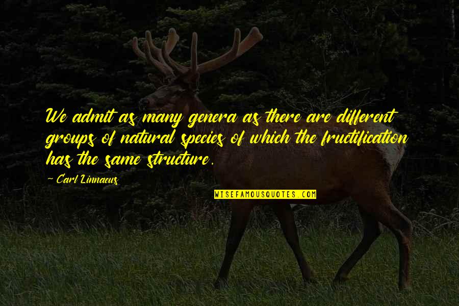 Greg Laswell Song Quotes By Carl Linnaeus: We admit as many genera as there are