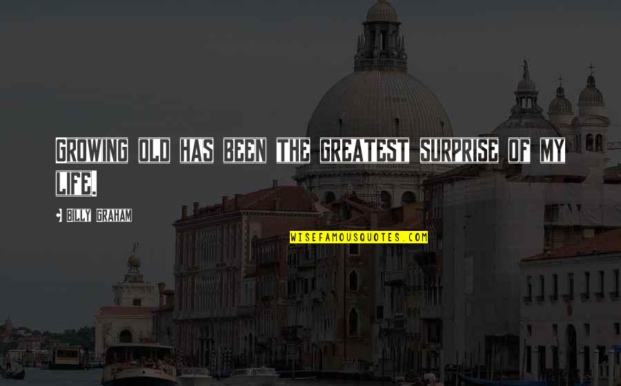 Greg Stump Quotes By Billy Graham: Growing old has been the greatest surprise of Greg Stump Quotes By Billy Graham: Growing old has been the greatest surprise of