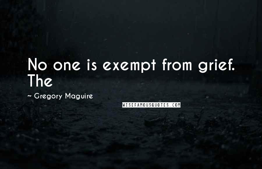 Gregory Maguire quotes: No one is exempt from grief. The