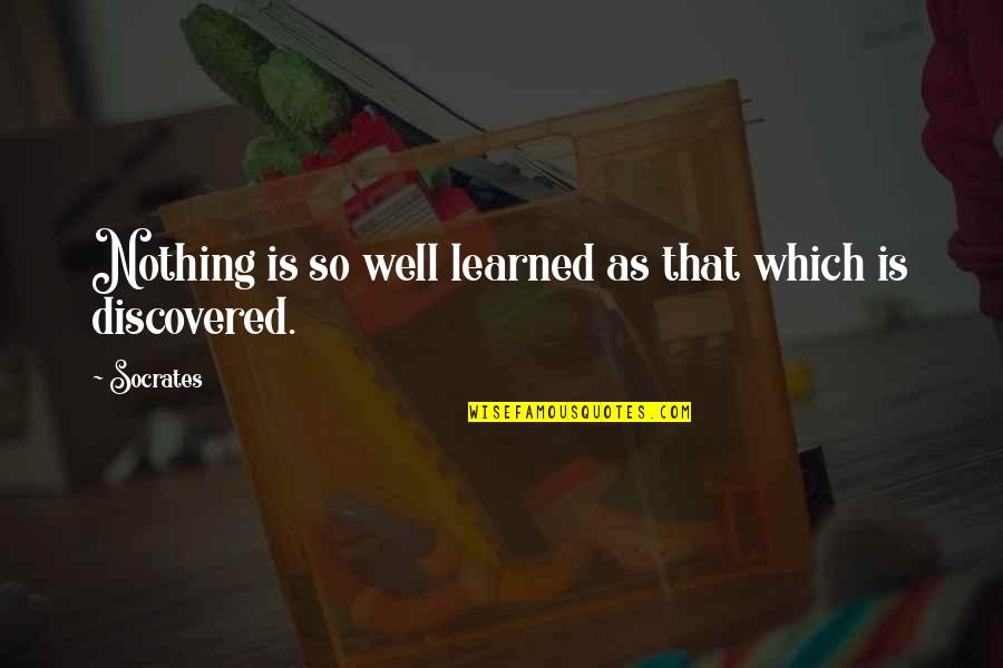 Grey's Anatomy Owen And Cristina Quotes By Socrates: Nothing is so well learned as that which