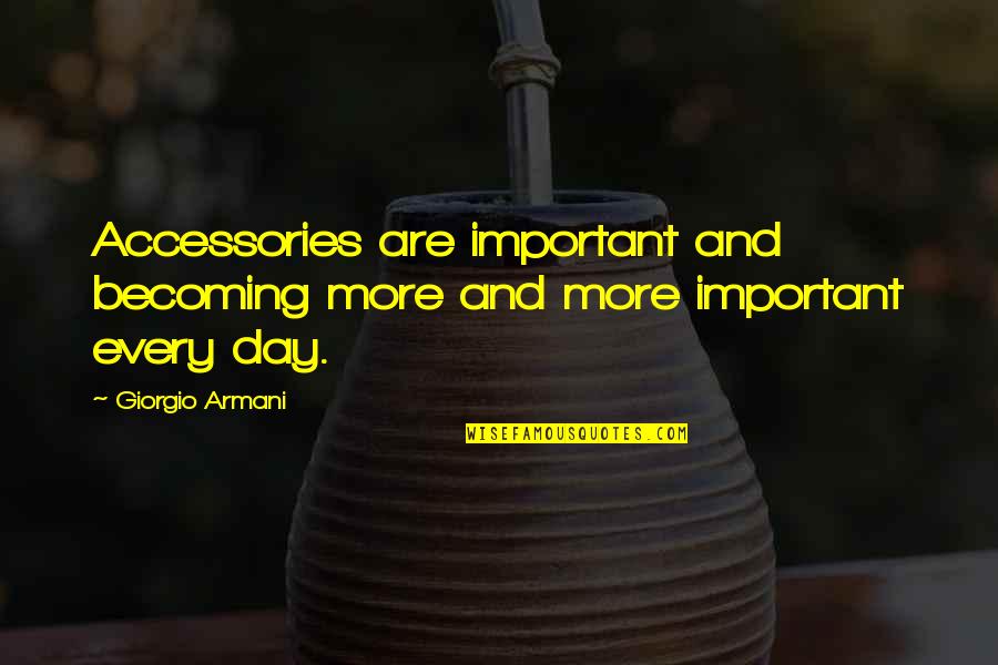 Grey's Anatomy Push Quotes By Giorgio Armani: Accessories are important and becoming more and more