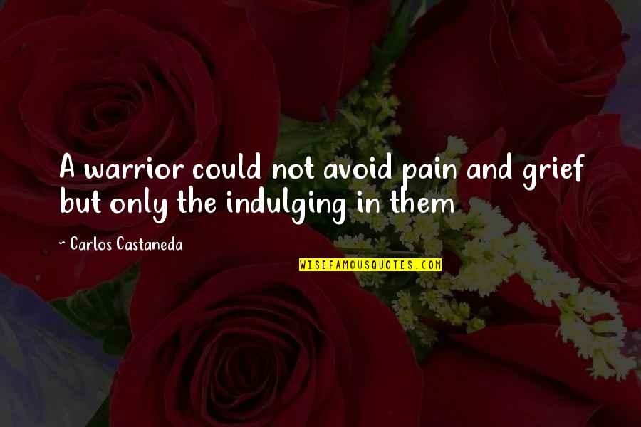 Grief And Pain Quotes By Carlos Castaneda: A warrior could not avoid pain and grief
