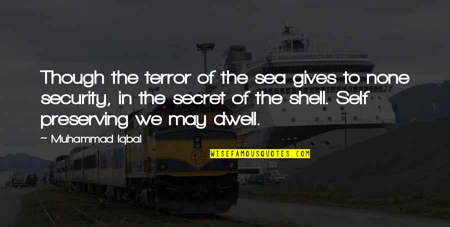 Grigoris Arnaoutoglou Quotes By Muhammad Iqbal: Though the terror of the sea gives to