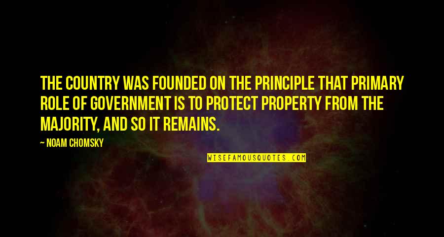 Grigoryan Neurologist Quotes By Noam Chomsky: The country was founded on the principle that Grigoryan Neurologist Quotes By Noam Chomsky: The country was founded on the principle that