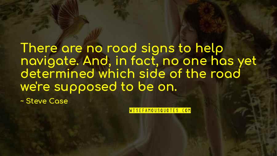 Grindelwald Quotes By Steve Case: There are no road signs to help navigate. Grindelwald Quotes By Steve Case: There are no road signs to help navigate.