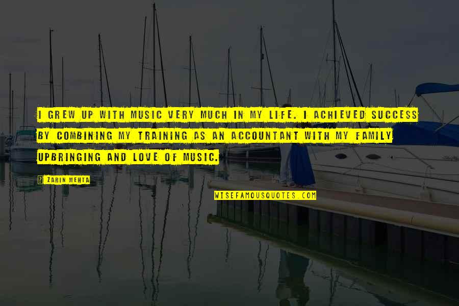 Gritton Construction Quotes By Zarin Mehta: I grew up with music very much in Gritton Construction Quotes By Zarin Mehta: I grew up with music very much in