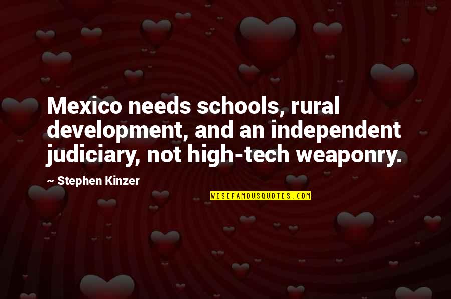 Groby Leicestershire Quotes By Stephen Kinzer: Mexico needs schools, rural development, and an independent