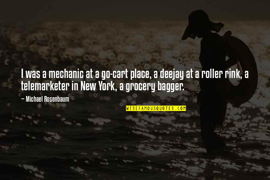 Grocery Quotes By Michael Rosenbaum: I was a mechanic at a go-cart place,