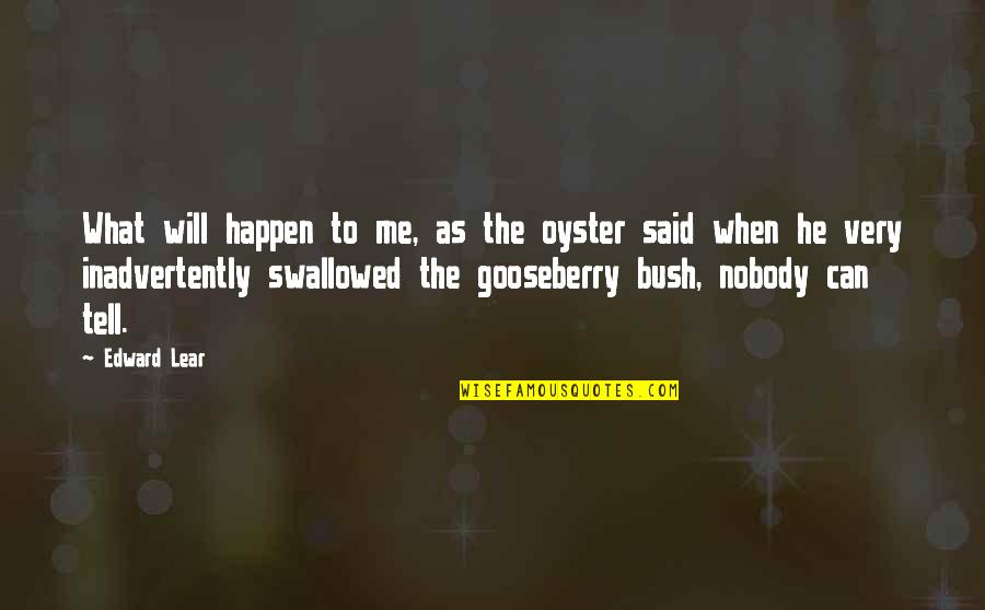 Groddeck Quotes By Edward Lear: What will happen to me, as the oyster Groddeck Quotes By Edward Lear: What will happen to me, as the oyster