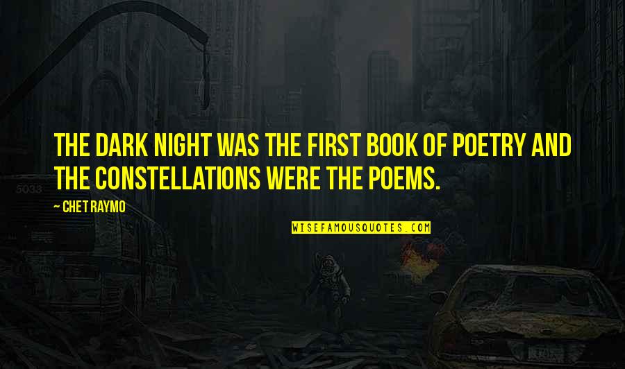 Groggy Synonym Quotes By Chet Raymo: The dark night was the first book of