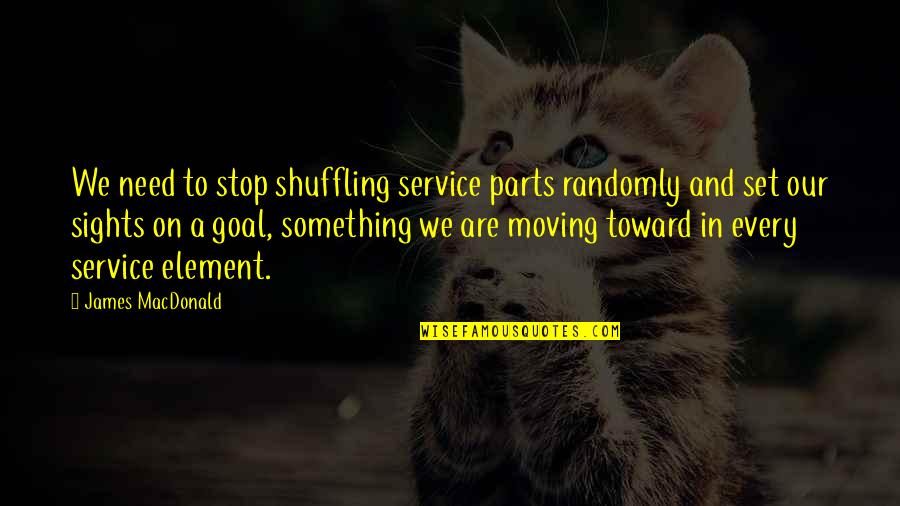 Groins Are Sore Quotes By James MacDonald: We need to stop shuffling service parts randomly Groins Are Sore Quotes By James MacDonald: We need to stop shuffling service parts randomly