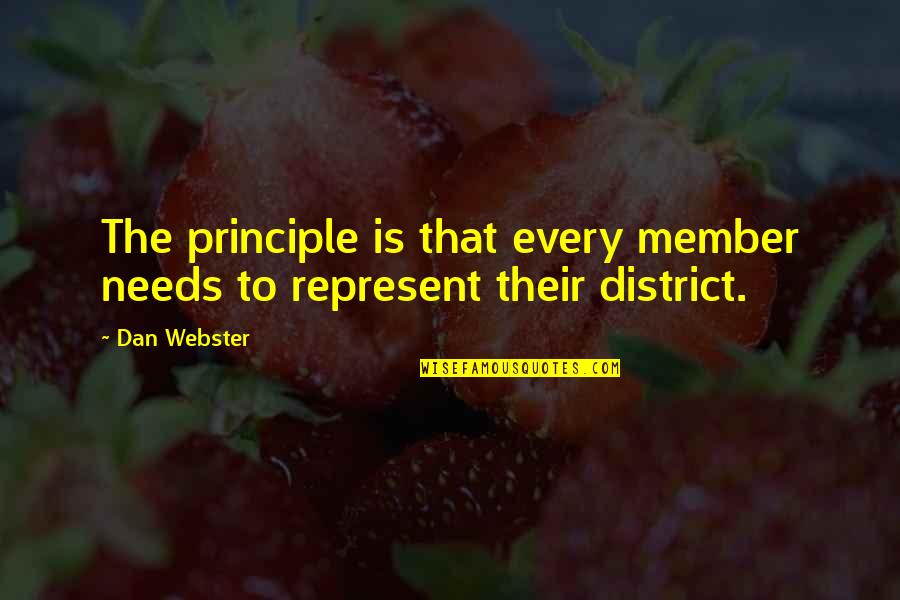 Groins Quotes By Dan Webster: The principle is that every member needs to