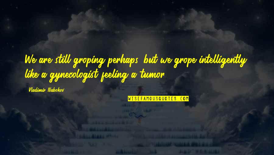 Groping Quotes By Vladimir Nabokov: We are still groping perhaps, but we grope