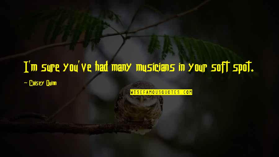 Gropius Fagus Quotes By Caisey Quinn: I'm sure you've had many musicians in your Gropius Fagus Quotes By Caisey Quinn: I'm sure you've had many musicians in your