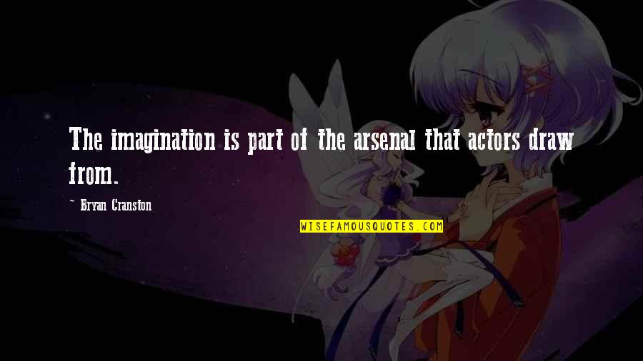 Grosseteste Wikipedia Quotes By Bryan Cranston: The imagination is part of the arsenal that Grosseteste Wikipedia Quotes By Bryan Cranston: The imagination is part of the arsenal that