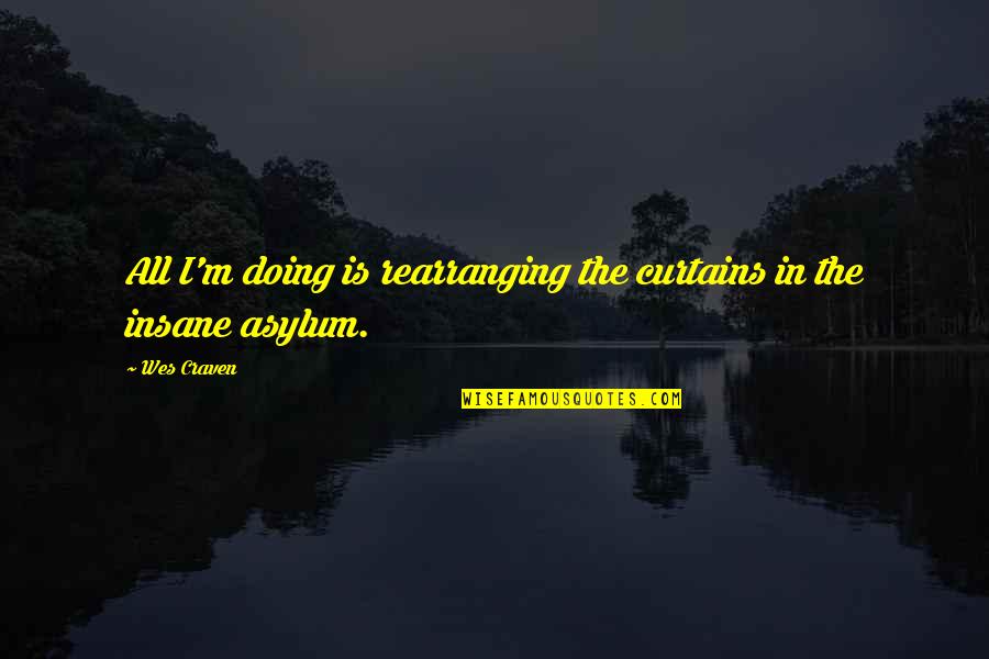 Group Mary Mccarthy Quotes By Wes Craven: All I'm doing is rearranging the curtains in