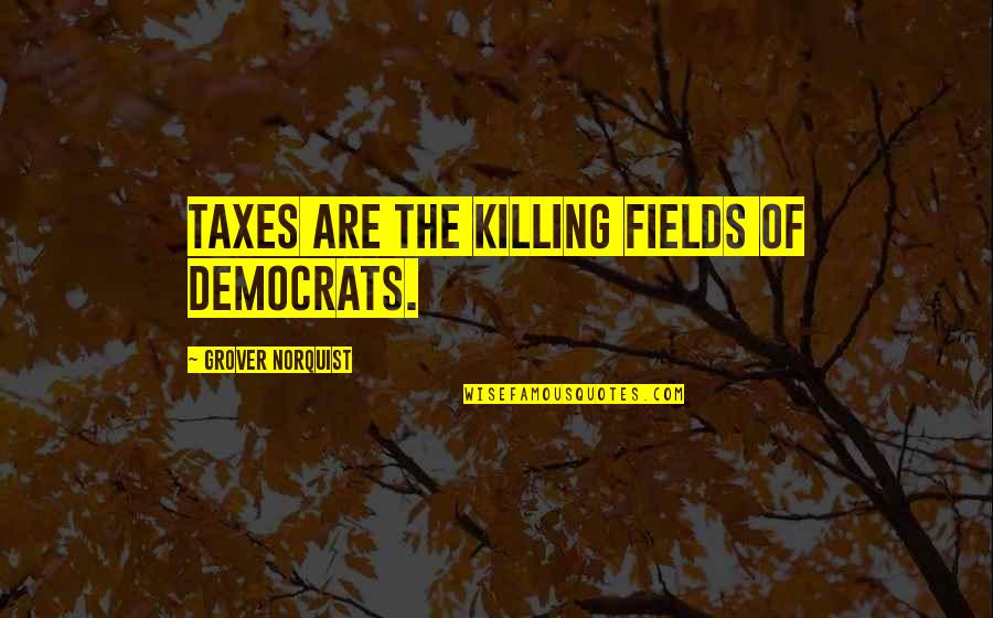 Grover Norquist Quotes By Grover Norquist: Taxes are the killing fields of Democrats.