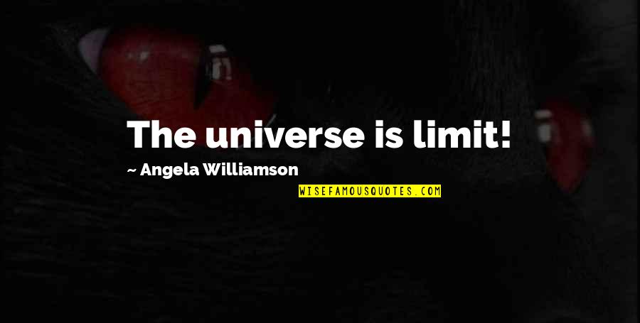 Grovers Skin Quotes By Angela Williamson: The universe is limit!