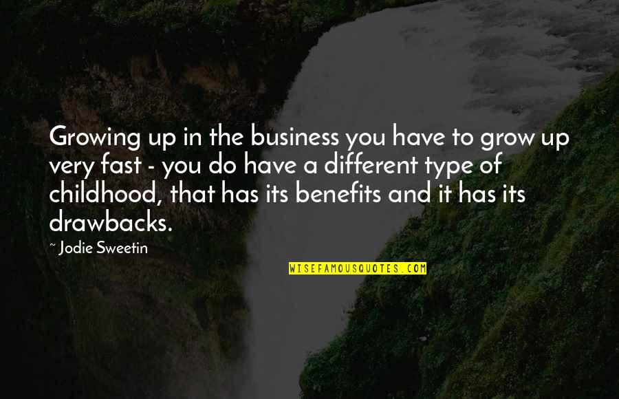 Growing The Business Quotes By Jodie Sweetin: Growing up in the business you have to