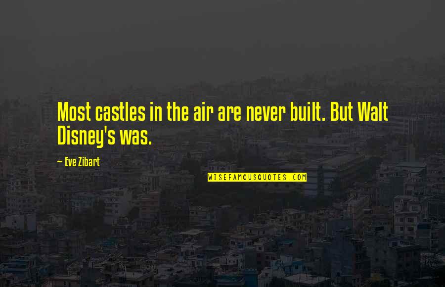 Growing Up And Facing Reality Quotes By Eve Zibart: Most castles in the air are never built.