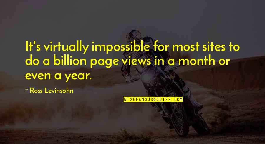 Growing Up Memories Quotes By Ross Levinsohn: It's virtually impossible for most sites to do Growing Up Memories Quotes By Ross Levinsohn: It's virtually impossible for most sites to do