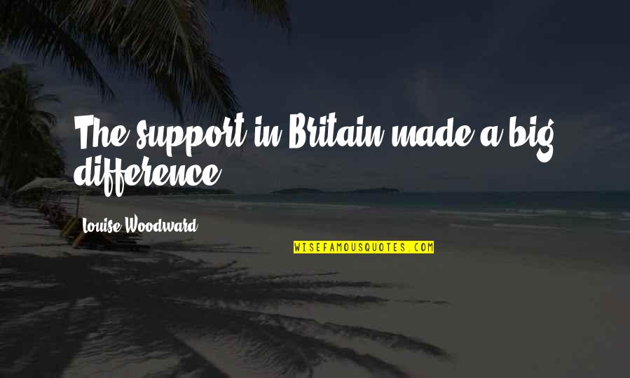 Grown Man Swag Quotes By Louise Woodward: The support in Britain made a big difference.