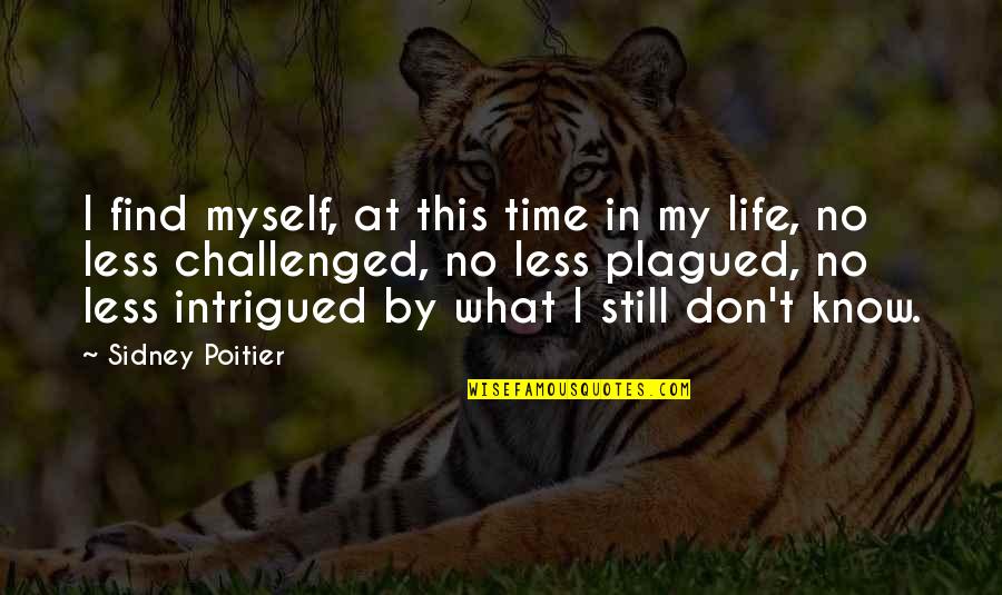 Growth In Life Quotes By Sidney Poitier: I find myself, at this time in my