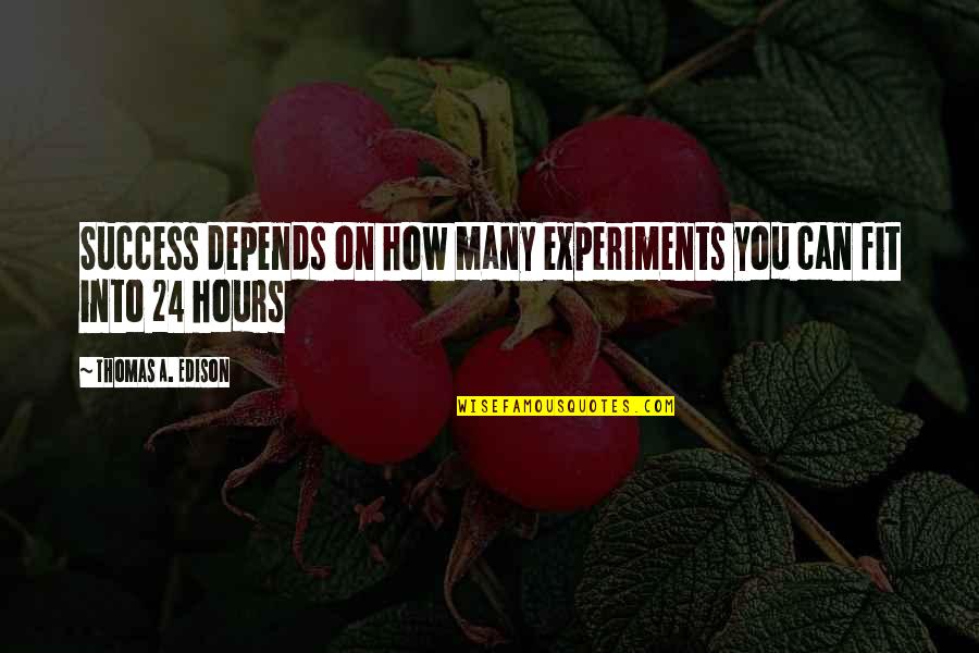 Grubin Sandale Quotes By Thomas A. Edison: Success depends on how many experiments you can Grubin Sandale Quotes By Thomas A. Edison: Success depends on how many experiments you can