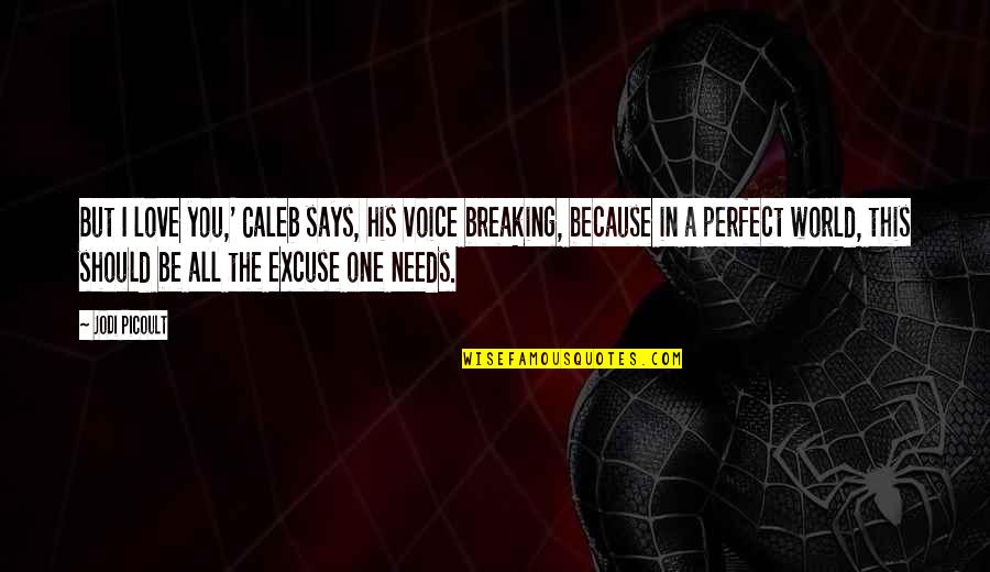 Grubus Quotes By Jodi Picoult: But I love you,' Caleb says, his voice Grubus Quotes By Jodi Picoult: But I love you,' Caleb says, his voice