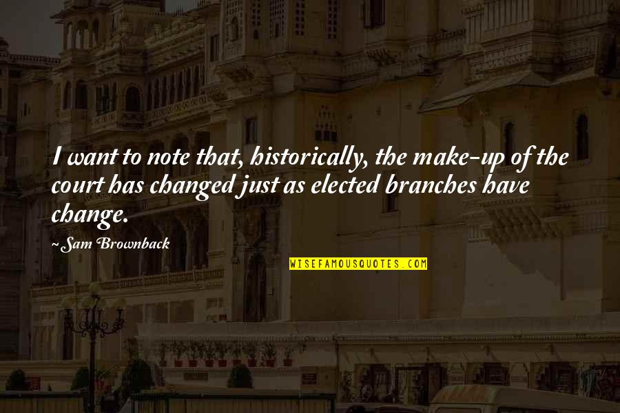Grumberg Les Quotes By Sam Brownback: I want to note that, historically, the make-up Grumberg Les Quotes By Sam Brownback: I want to note that, historically, the make-up