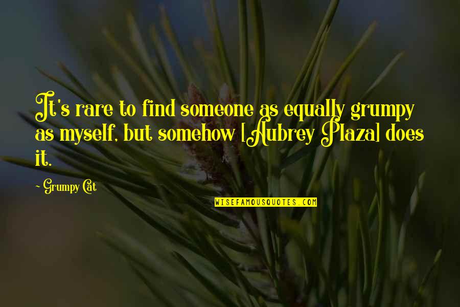 Grumpy Cat Quotes By Grumpy Cat: It's rare to find someone as equally grumpy Grumpy Cat Quotes By Grumpy Cat: It's rare to find someone as equally grumpy