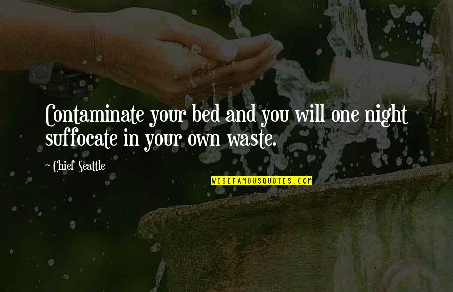 Grzechem Adama Quotes By Chief Seattle: Contaminate your bed and you will one night