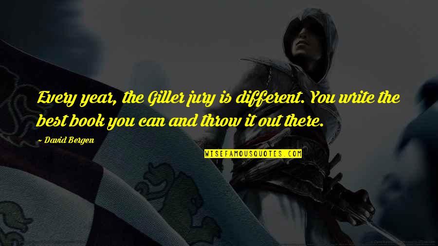 Grzelak Coat Quotes By David Bergen: Every year, the Giller jury is different. You