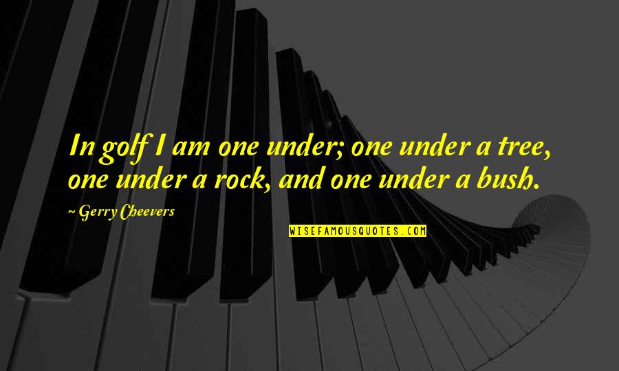 Gsf Homie Quotes By Gerry Cheevers: In golf I am one under; one under