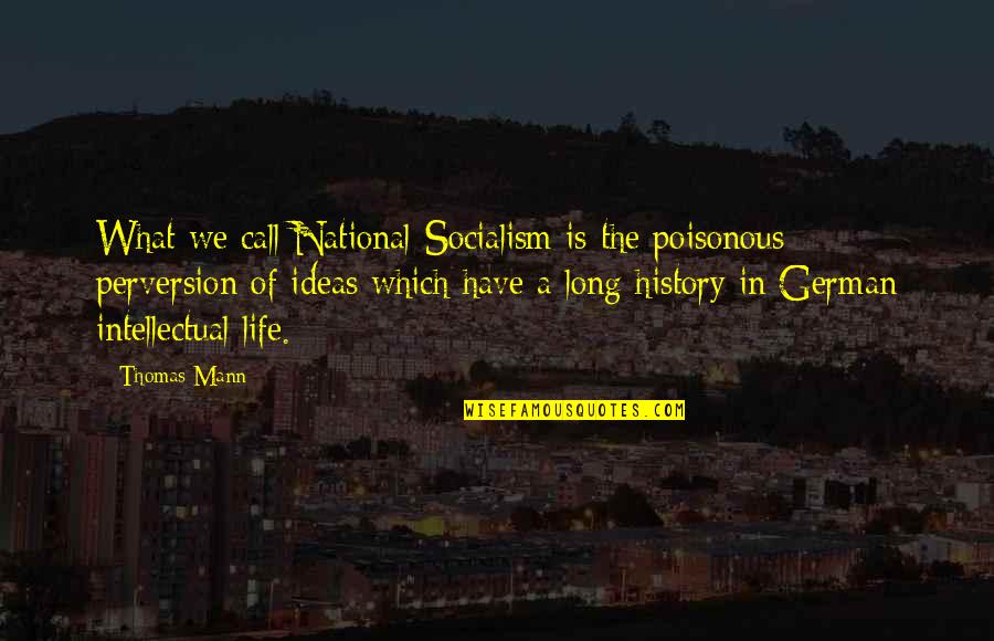 Gta 5 Taxi Driver Quotes By Thomas Mann: What we call National-Socialism is the poisonous perversion