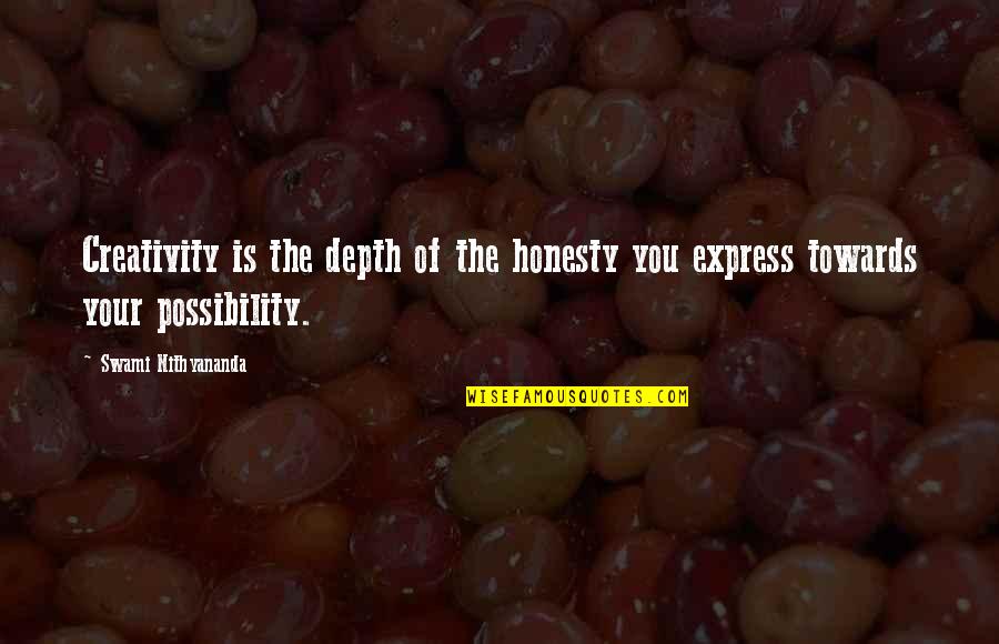 Guaitoli Giuseppe Quotes By Swami Nithyananda: Creativity is the depth of the honesty you Guaitoli Giuseppe Quotes By Swami Nithyananda: Creativity is the depth of the honesty you