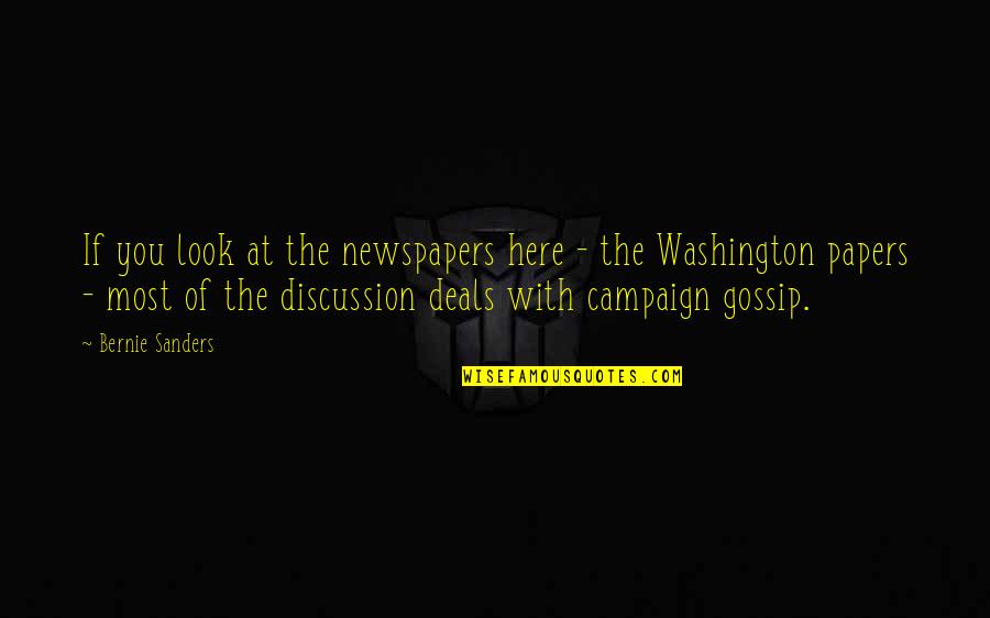 Guajardo Quotes By Bernie Sanders: If you look at the newspapers here -