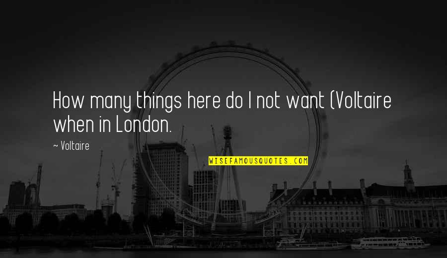 Guantanamo Bay Torture Quotes By Voltaire: How many things here do I not want