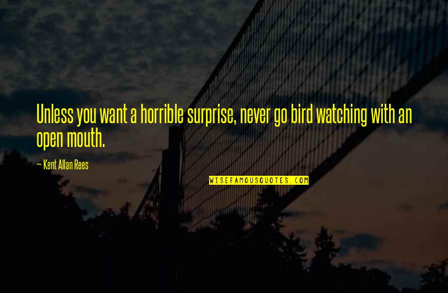 Gubernamental Definicion Quotes By Kent Allan Rees: Unless you want a horrible surprise, never go