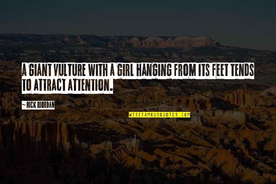 Guddat Construction Quotes By Rick Riordan: A giant vulture with a girl hanging from