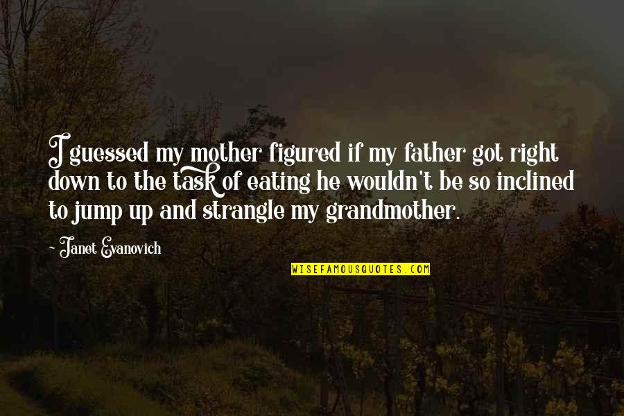 Guessed Quotes By Janet Evanovich: I guessed my mother figured if my father