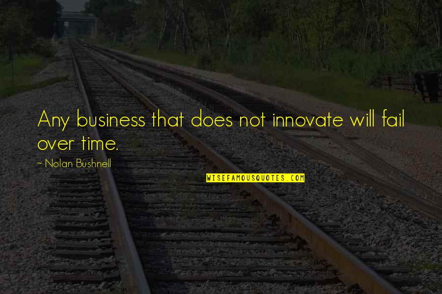 Guestbook Quotes By Nolan Bushnell: Any business that does not innovate will fail
