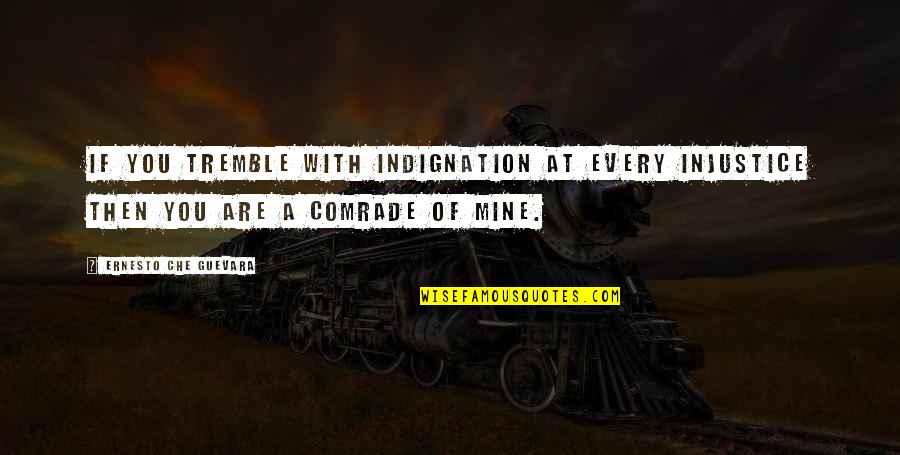Guevara's Quotes By Ernesto Che Guevara: If you tremble with indignation at every injustice Guevara's Quotes By Ernesto Che Guevara: If you tremble with indignation at every injustice