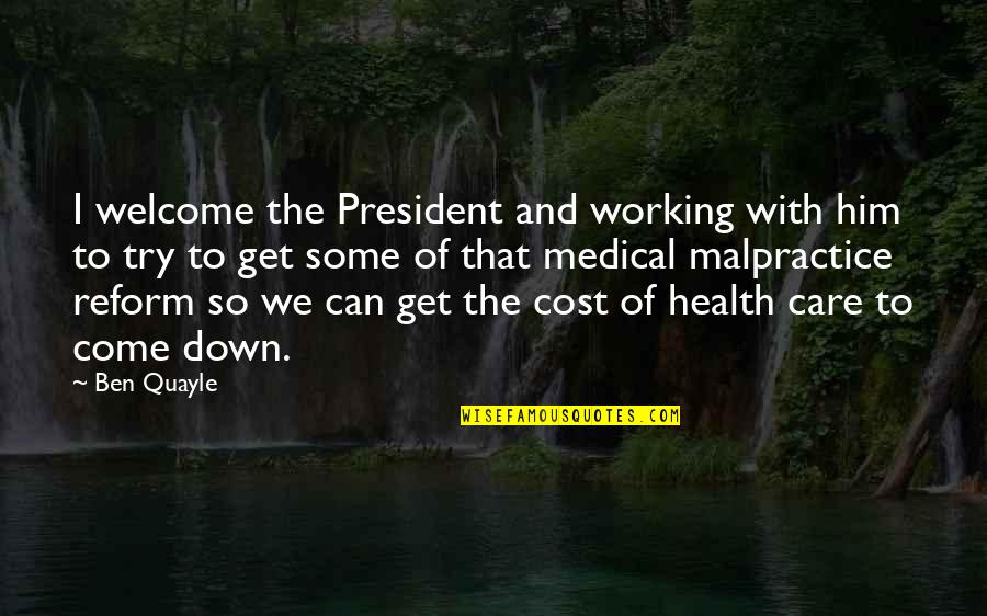Guggenheimer Cheese Quotes By Ben Quayle: I welcome the President and working with him Guggenheimer Cheese Quotes By Ben Quayle: I welcome the President and working with him