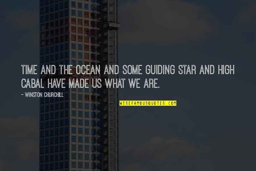 Guiding Stars Quotes By Winston Churchill: Time and the Ocean and some guiding star