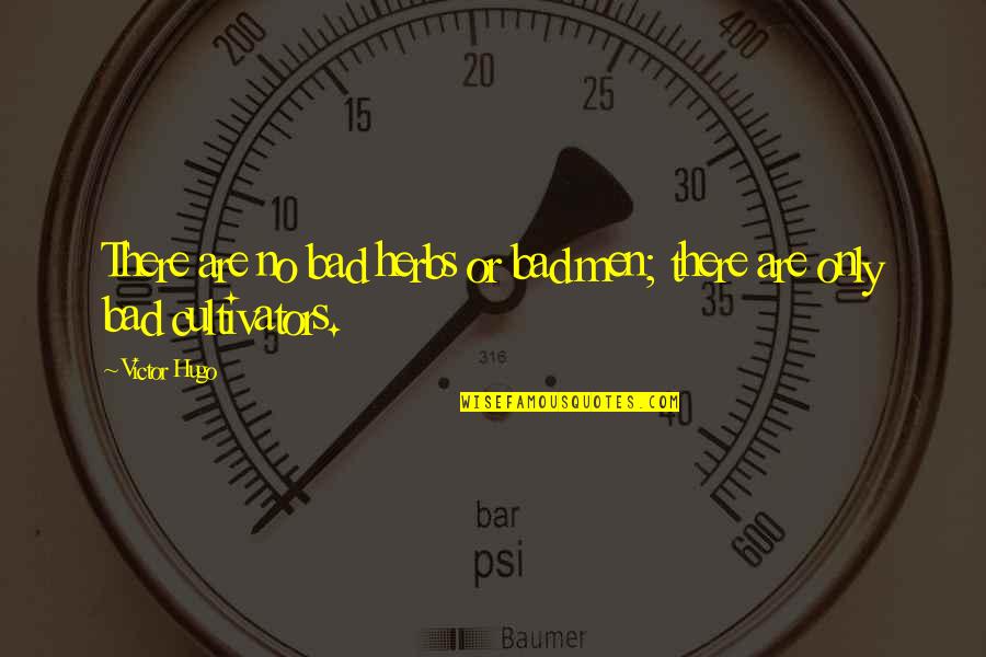 Guiled Santos Quotes By Victor Hugo: There are no bad herbs or bad men;