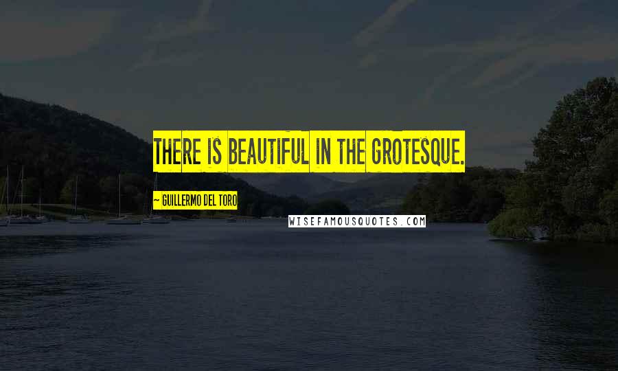 Guillermo Del Toro quotes: There is beautiful in the grotesque.