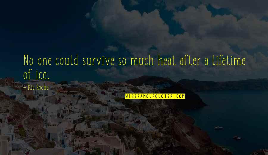 Guiness Quotes By Kit Rocha: No one could survive so much heat after