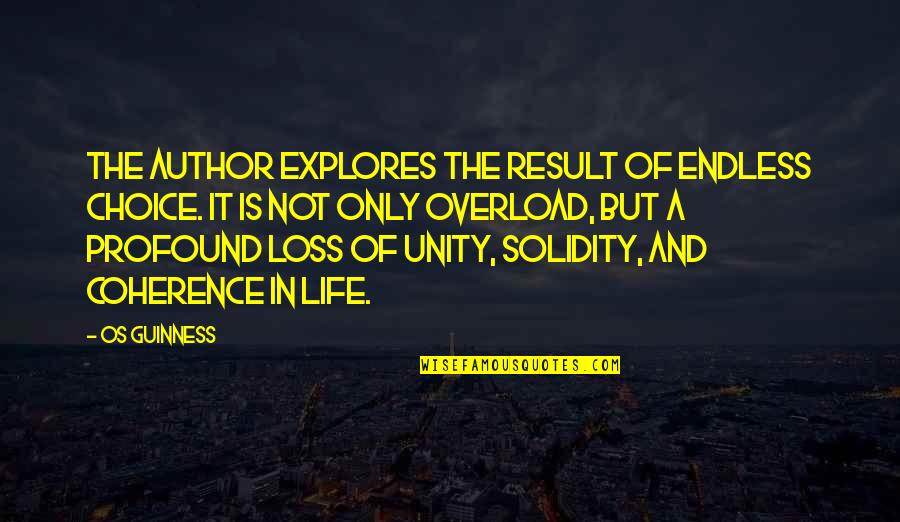 Guinness Quotes By Os Guinness: The author explores the result of endless choice.