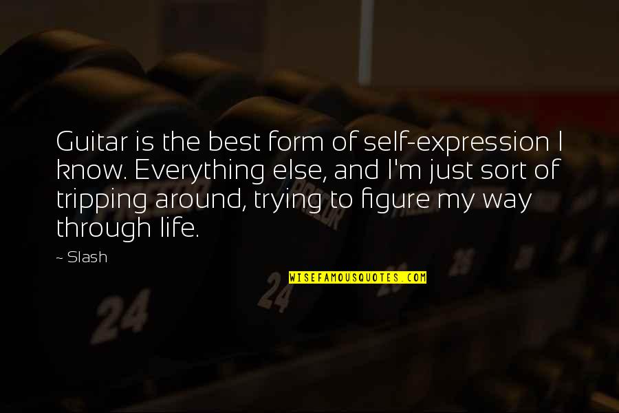 Guitar My Life Quotes By Slash: Guitar is the best form of self-expression I